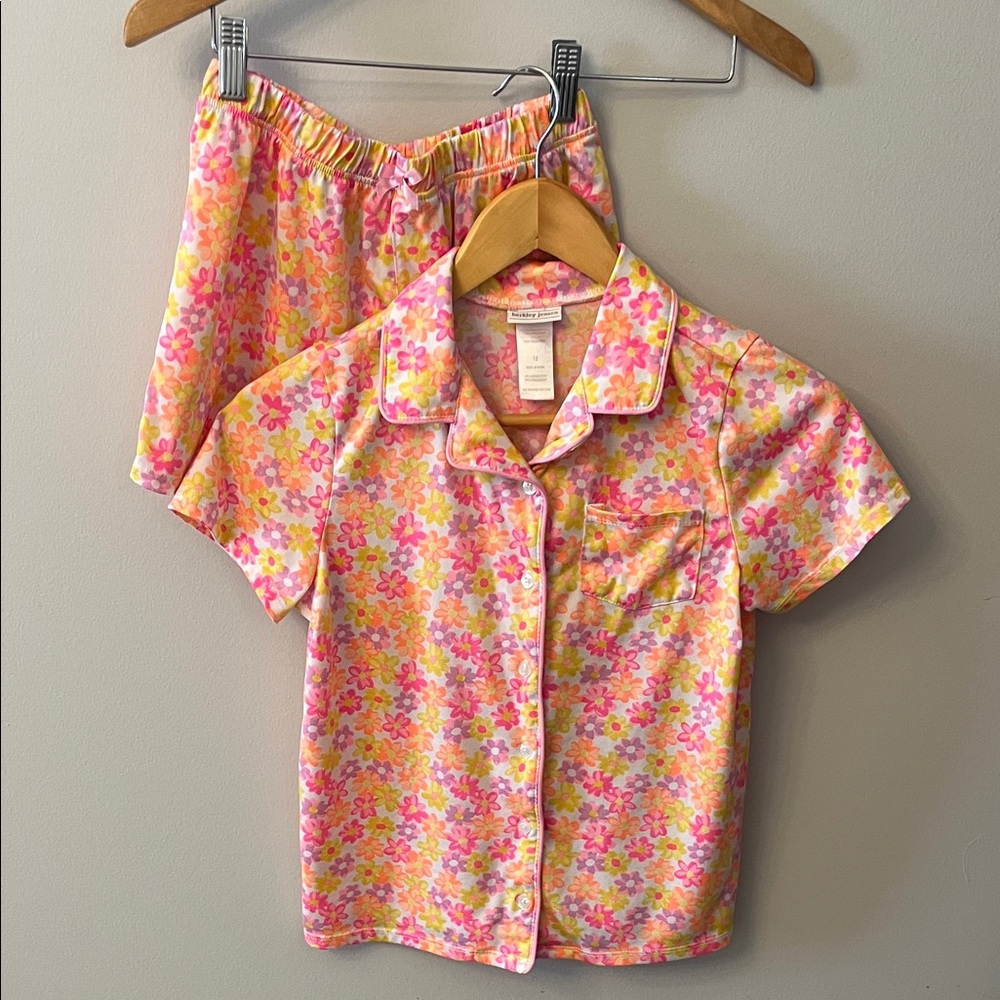 Colorful Floral Kids Button Down Shirt